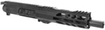 TacFire BU9MM7 Pistol Upper Assembly  9mm Luger Caliber with 7 Inch Black Nitride Barrel, Black Anodized 7075T6 Aluminum Receiver  MLOK Handguard for ARPlatform Includes Bolt Carrier Group | 729205521003