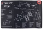 TekMat TEKR17GLOCKG4 Glock Gen4 Cleaning Mat Black/White Rubber 11 Inchx17 Inch Glock Gen4 Parts Diagram  | NA | 612409970794