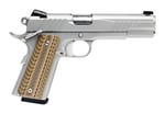 Savage Arms 67202 1911 Government 45 ACP 81 5 Inch Stainless Steel Target Crown Barrel, Stainless Steel Serrated Slide, Matte Stainless Steel Frame w/Beavertail, Ambidextrous  | .45 ACP | 011356672025