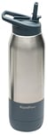 RapidPure 01600124 Purifier  Insulated Steel Bottle Compatible With Most 2.5 Inch Water Bottles, Stainless Steel, 3.5 Inch x 3.5 Inch x 11.1 Inch, Includes Ultralight Straw | 707708201240