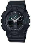 G-shock/vlc Distribution GA100MB1ACR G-Shock Tactical Black Stainless Steel Bezel 145-215mm | 079767056094
