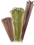 Vanish 15823 Hunting Blind Cable Ties  Tan/Green/Brown Nylon 100 PK | 026509052685