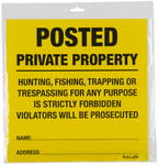 ALLEN POSTED NO TRESPASSING SIGN 12 PACK | 026509077602