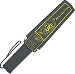 Uzi Accessories UZIHHSC1 Handheld Metal Detector Black/Yellow High-Impact Plastic Features LED Light | 024718900155
