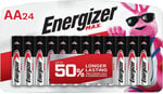 Energizer E91BP24V1 AA Max Silver 1.5V Alkaline, Qty 24 Single Pack | 039800018199