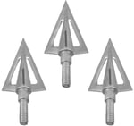 Allen 14615 Ion Fixed Blade Broadhead Gray 3 Pack | 026509146155