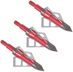 Allen 14696 Photon Broadhead Stainless Steel Blades Red 3 Pack | 026509033745