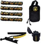 Black Beard Fire Starters SKB Ultimate Fire Kit Black Includes Ferro Rod/Plasma Arc Lighter/Organizer Case/Fire Starters/Decal | 860006832483
