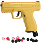 Beeman 6055 Projectile Launcher Yellow CO2 50 Cal, 8 Pepper Balls, 8 Steel Balls | 026785060558