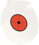 Birchwood Casey BC-RND10-38 Round Steel Target Plate 10 Inch Pistol/Rifle Black/Red/White Steel 0.38 Inch Thick Hanging | 888151041567