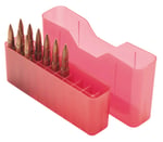 MTM Case-Gard J20LLD29 Slip-Top Ammo Box J-20 7mm Rem/338 Win Mag Red Polypropylene 20rd | 026057235295