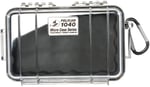 Pelican 1040025100 Micro Case  Black/Clear Polycarbonate 7.50 Inch Long | 019428083175