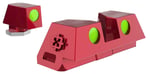 Cross Armory CRGSS-RD Standard 3 Point Fiber Sight Green Red Frame Fits Glock | 046139039870