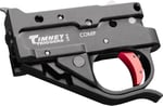 Timney Triggers 10222CCOMP Replacement Trigger  Compact Black/Red Drop-In Fits Ruger 10/22 | 081950126866