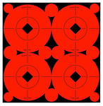 Birchwood Casey 33903 Target Spots  Self-Adhesive Paper Black/Orange 3 Inch Bullseye 40 Pack | 029057339031