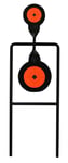 Birchwood Casey 46244 World of Targets Double Mag Handgun Black/Orange Steel Bullseye Standing | 029057462449