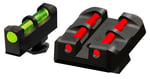 HiViz GLT178 Target Sight Set Glock Green Fiber Optic Front Sight-Red Fiber Optic Rear Sight | 613485589375