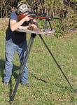 MTM Case-Gard HLST Hi-Low Shooting Table Black/FDE 18 Inch-55 Inch High | 026057361352
