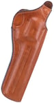 Bianchi 12688 111 Cyclone Belt Holster Size 09 OWB Open Bottom Style made of Leather with Tan Finish, Strongside/Crossdraw  Belt Loop Mount Type fits 8.3 Inch Barrel Colt Anaconda for Right Hand | 013527126887