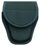 Bianchi 17390 7300 Covered Handcuff Case Standard Linked Handcuffs Accumold Black Basketweave 2.25 Inch Hook  Loop | 013527173904