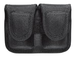 Bianchi 17400 7301 SpeedLoader Pouch Double Black Accumold Hook  Loop Belts 2-2.25 Inch Wide Compatible w/ 38/357 | 013527174000