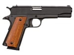 Rock Island 51421MA GI Standard FS MA Compliant 45 ACP Caliber with 5 Inch Barrel, 81 Capacity, Overall Black Parkerized Finish Steel, Beavertail Frame, Serrated Slide  Wood Grip | .45 ACP | 4806015515012