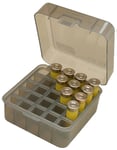 MTM Case-Gard S25D41 Shotshell Box Flip-Top Multi Gauge Shotgun Clear Smoke Polypropylene 25rd | 026057008417