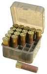 MTM Case-Gard S2512M41 Shotshell Box Flip-Top Multi Gauge Shotgun Clear Smoke Polypropylene 25rd | 026057007410