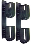 Rugged Gear 10040 Dual Lock Gun Holder Black Metal 2 Pack | 786602100408