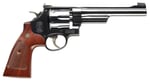 Smith  Wesson 150341 Model 27 Classic 357 Mag or 38 SW Spl P Blued Carbon Steel 6.50 Inch Barrel, 6rd  Cylinder  N-Frame, Checkered Square Butt Walnut Grip  | .357 MAG | 022188134391