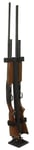 Rugged Gear 10082 Floor Mount Gun Rack  2 Rifle/Shotgun Black Metal | 786602100828