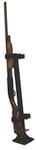 Rugged Gear 10083 Floor Mount Gun Rack Permanent 2 Rifle/Shotgun Black Metal | 786602100835