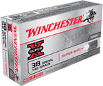Winchester Ammo X38SMRP Super X  38Special 148gr Super Match Lead Semi Wadcutter 50 Per Box/10 Case  | .38 SPL | 020892201361