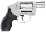 Smith  Wesson 103810 Model 642 Airweight J-Frame 38 Special P 5 Shot 1.88 Inch Stainless Steel Barrel, Stainless Cylinder, Stainless Aluminum Frame, Black Finger Grooved Grip, Concealed Hammer  | .38 SPL | 022188038101