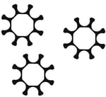 Smith  Wesson 192130000 Moon Clip Full 9mm Luger 8rd For SW 929 Steel 3 Per Pack  | 9x19mm NATO | 022188492132