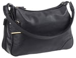 BULLDOG CONCEALED CARRY PURSE HOBO STYLE BLACK W/BLACK TRIM | 672352009347