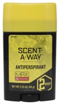 Scent-A-Way 07739 Max Antiperspirant Odor Eliminator Odorless Scent 2.25 oz Stick | 021291077397