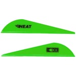 BOHNING HEAT VANE 2.5 Inch SOLID NEON GREEN 36PK | 010847226365