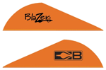 BOHNING BLAZER VANES 2 Inch SOLID NEON ORANGE 100PK | 010847259233