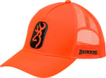 BROWNING CAP CENTERFIRE BLAZE ORANGE W/BUCKMARK PATCH ADJ | 023614842873