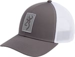 BROWNING CAP BEACON LOGO GRAY W/RECTANGLE PATCH ADJ | 023614951070