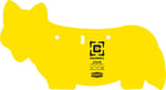 CALDWELL AR500 COYOTE TARGET 3/8 Inch  AR500 STEEL YELLOW | 661120747437