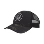 BERETTA CAP TRUCKER CIRCLE PATCH MESH BACK BLACK MULTICAM | 082442941684