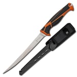 MC ELK RIDGE TREK 7 Inch FILLET KNIFE WITH SHEATH BLK/ORG/SS | 805319431336