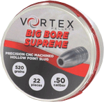 HATSAN VORTEX BIG BORE SUPREME 50 520GR HP 22 PER TIN  | .50 BLACKPOWDER | 817461017351