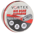 HATSAN VORTEX BIG BORE SUPREME 50 550GR HP 22 PER TIN  | .50 BLACKPOWDER | 817461017368