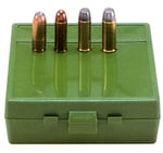 MTM AMMO BOX 50AE/50SW MAG 64-ROUNDS FLIP TOP STYLE GREEN | 026057100104