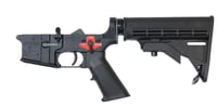 FACTORY BLEM - Bushmaster XM15-E2S Forged Complete AR15 Lower Receiver - Black  M4 Collapsible Stock  BFS III Trigger Equipped | 604206200594