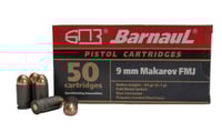 Barnaul 9mm Makarov Pistol Ammo  94 Grain  FMJ  Steel Casing  1000rd Case | 64607094860152