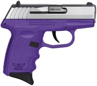  InchSCCY CPX3 SubCompact Pistol  Stainless / Purple  .380 Auto  3 Inch Inch Barrel  10rd  No External Safety Inch | 810099570625